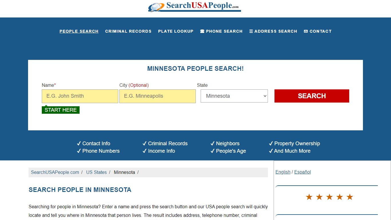 Minnesota People Search | SearchUSAPeople